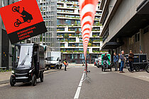 Teststrecke beim International Cargo Bike Festival.