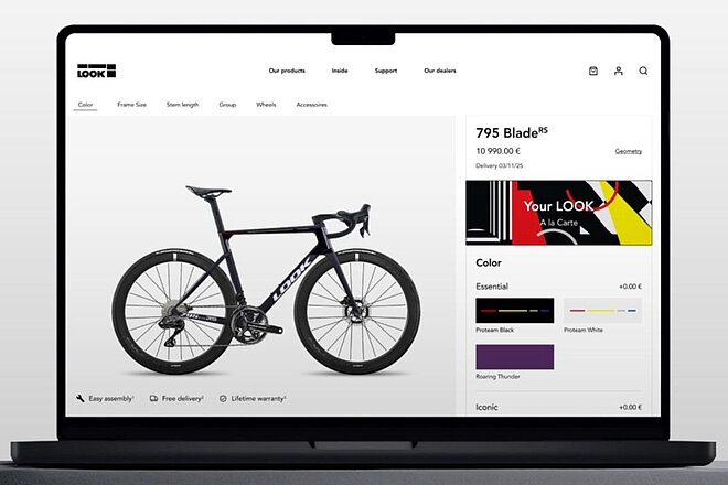 Laptop mit Looks A-la-Carte-Konfigurator.