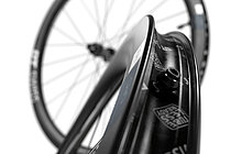 Felgen von Fahrradrädern.